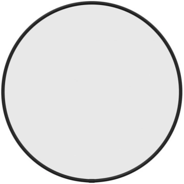 vidaXL sienas spogulis, melns, Ø 40 cm, apaļš