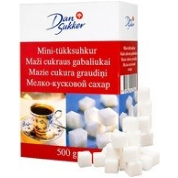 Cukurs, baltais, kubiņos, Dansukker, 0.5 kg