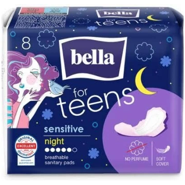 BELLA FOR TEENS Ultra Night Sensitive higiēniskās 