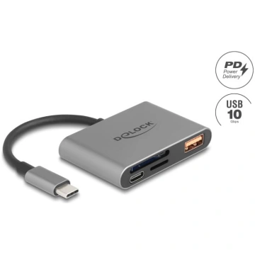 Delock USB-C™ Card Reader for SD and Micro SD memo