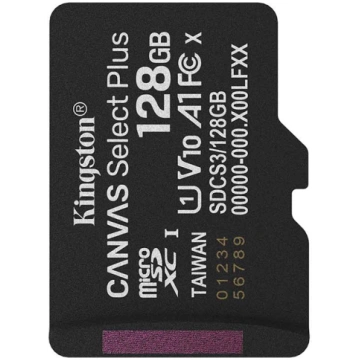 Kingston atmiņas karte microSD 128GB Canvas Select