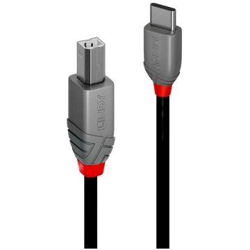 Lindy 1m USB 2.0 Type C to B Cable Anthra Line (40
