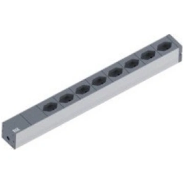 Bachmann 19" socket strip, 8xT13 sockets 800.1259