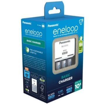 Battery charger PANASONIC Eneloop Basic BQ-CC51 + 