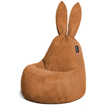Bērnu pufs krēsls Qubo Baby Rabbit Caramel – velūr