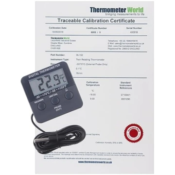 Thermometer World Kalibrēts digitālais ledusskapja