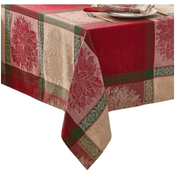 Elrene Home Fashions Prestige Poinsettia žakarda k