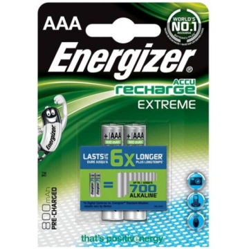 ENERGIZER lādējamās baterijas Extreme AAA HR03 800
