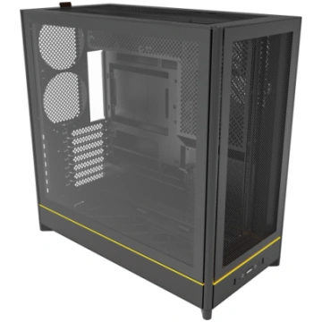 Montech HS01, tower case black, tempered glass HS0