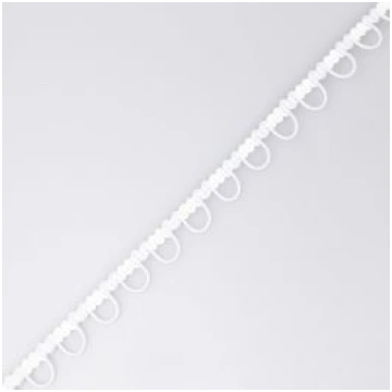 Lente ar elastīgām cilpām 10 mm / Dabīgs Balts