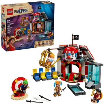 LEGO ONE PIECE 75637 Klauna Bagija cirka telts