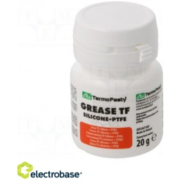 Grease; paste; Ingredients: PTFE,silicone; plastic