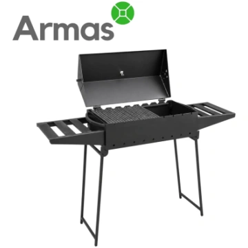 Mangals-barbekjū 9 iesmiem, 3 mm ar termometru | A