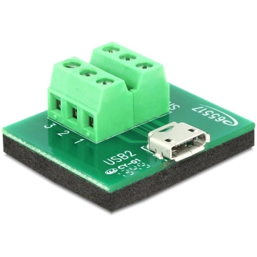 DeLOCK 65517 Micro USB 6p black Grn Kabelschnittst
