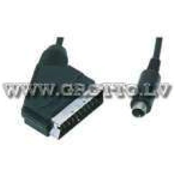 Kabelis SCART(21P)/s - SVHS(4P)/s (1.5m)