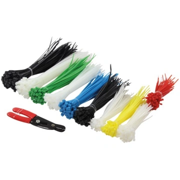 Cable tie set 600pcs. included wire stripper | KAB