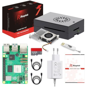 iRasptek Raspberry Pi 5 8GB Starter Kit - 128GB Ed