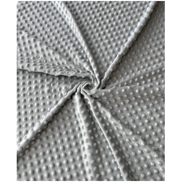 Premium minky flīss, GAIŠI PELĒKS (glaciery grey)