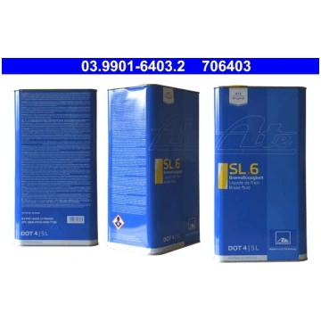 ATE 03.9901-6403.2 - BREMŽU ŠĶIDRUMS DOT4 5L 03.99