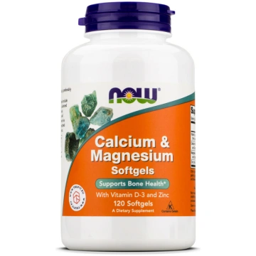 Calcium & Magnesium Softgels Now Foods 120 kapsula