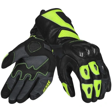 Seca Atom motocikla cimdi dzelteni fluo XL