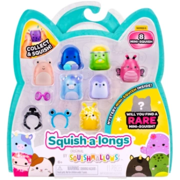 SQUISHMALLOWS SQUISH-A-LONGS figūriņas, 8 gab., 2,