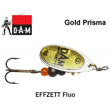 Rotējošais māneklis DAM effzett Fluo Gold Prisma 2