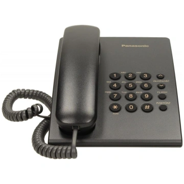 Panasonic KX-TS500 melns, KX-TS500PDB, 0.475kg, To