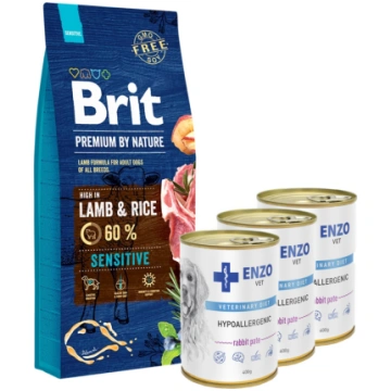 BRIT Premium By Nature Sensitive Lamb 15kg uniwers