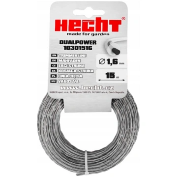 HECHT trimmera aukla 1,65 mm x 15 m ar serdi