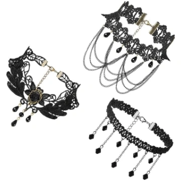 JewelryWe Juvelierizstrādājumi 3 gab Choker apkakl
