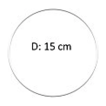 Metāla riņķis, ar pārklājumu, D:15cm, baltā krāsā