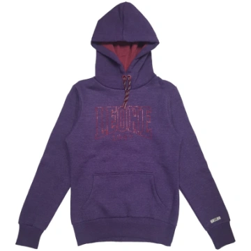 LEONE - Felpa Cappuccio Art LW1201 - VIOLA / S