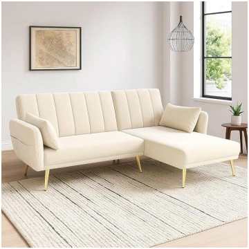 Merax Multifunctional Corner Sofa, L-Shaped Sofa B