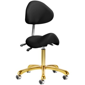 Kosmetoloģijas taburete Giovanni 1004 Gold Black A