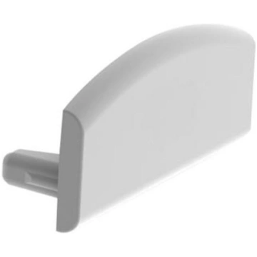 ALUMINIUM END CAP FOR SLW8 LED PROFILE WITHOUT CAB