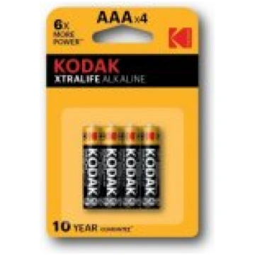 Kodak XTRALIFE Alkaline AAA 4-pack Baterijas BALKO