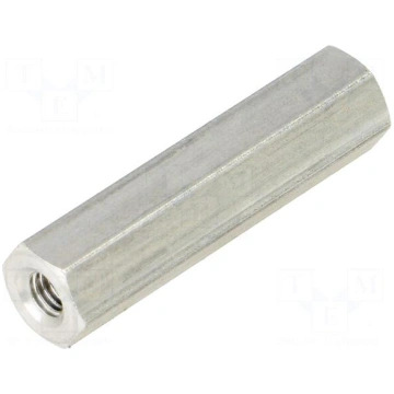 Screwed spacer sleeve | Int.thread: M3 | 25mm | he
