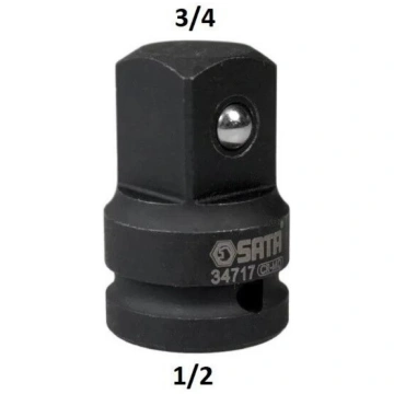 1/2" Dr. Trieciena adapteris 1/2"(F) - 3/4"(M) S34