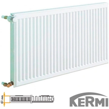 Tērauda radiators KERMI 11-400*400, sānu pieslēgum