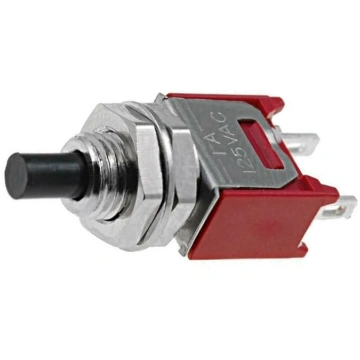 Switch: push-button; Pos: 2; SPST-NO; 1A/125VAC; 1