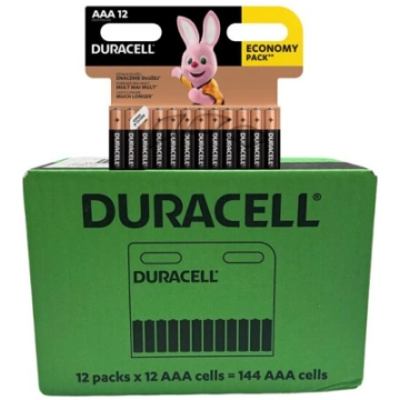 Duracell baterijas AAA/MN2400 12 x 12gab