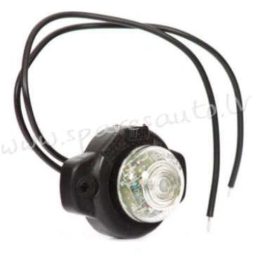 99LO247E - 12/24V; LED; balts; 57x41.4mm; ECE; - A