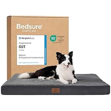 Bedsure Dog Cushion, Egg-shaped Crate Foam for Sma