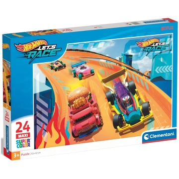 Puzzle 24 pezzi Maxi Hotwheels