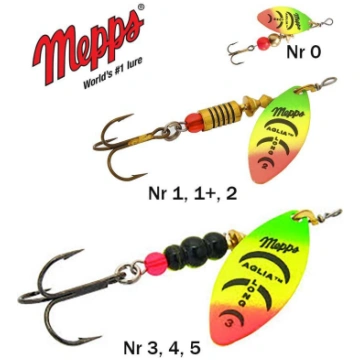 Vizulis rotējošais Mepps Aglia Longue Firetiger 30