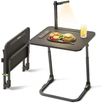 SAIJI Upgraded Small Folding Table, Height and Til