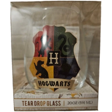 Harry Potter Hogwarts Crest Animals Tear Drop Wine