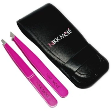 Nikk Mole Tweezers set 2 pair Bright