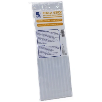 Hot Melt Silicone Glue Refills 7x200 mm 10pcs Tess